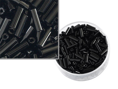 opak schwarze Glasstifte von Preciosa Bild 1